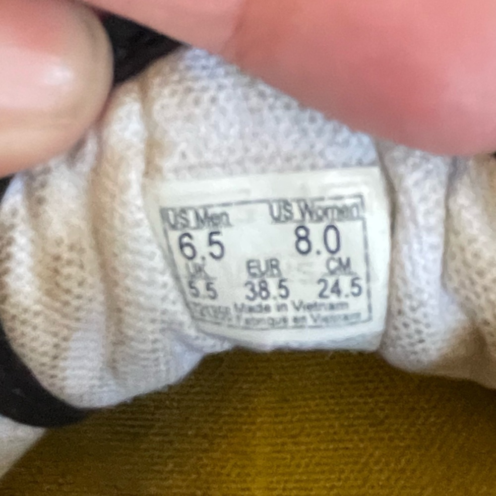 Rainbow check lace up vans with suede accents - Picture 9 of 9